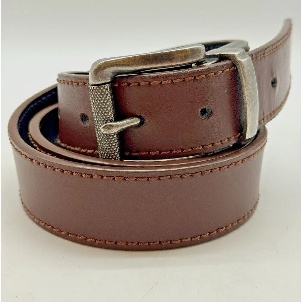 Aeropostale Y2K Brown Black Reversible Belt Men's M  1.25